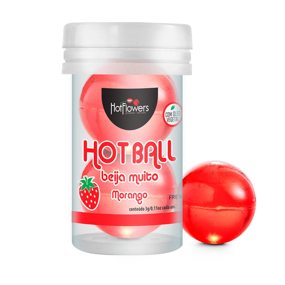 HOT BALL BEIJA MUITO MORANGO HOT FLOWERS