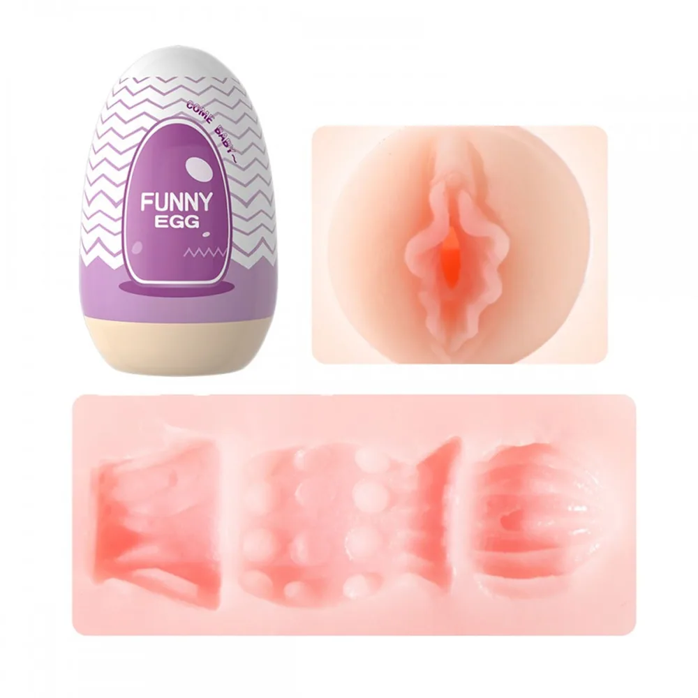 Funny Egg Masturbador Masculino com Textura Interna