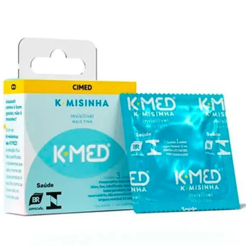 K-Misinha Preservativo Invisível 3 Unidades K-Med