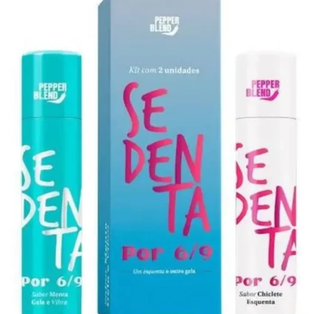 SEDENTA POR 69 KIT GELA, VIBRA E ESQUENTA 7G PEPPER BLEND