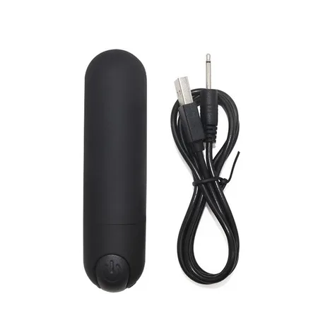 Vibrador Feminino Bullet RECARREGÁVEL 10 Modos de Vibração Aveludado Toque Macio