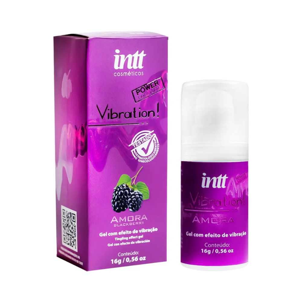 Vibration! Gel Vibratório Corporal Sabor Amora 17g Intt